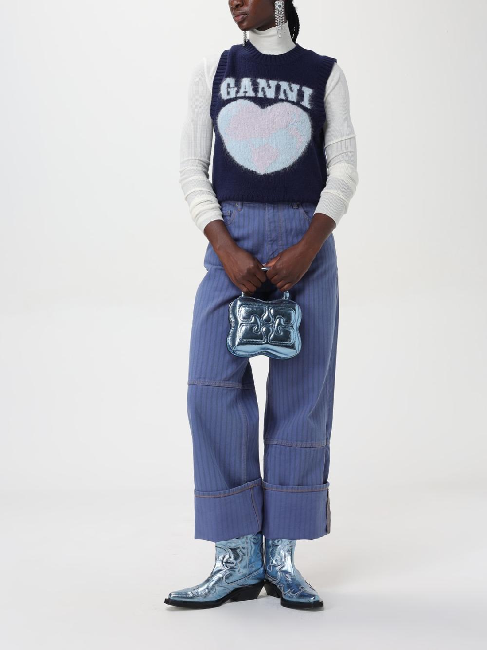 Giglio Jeans a righe Ganni In Saldo