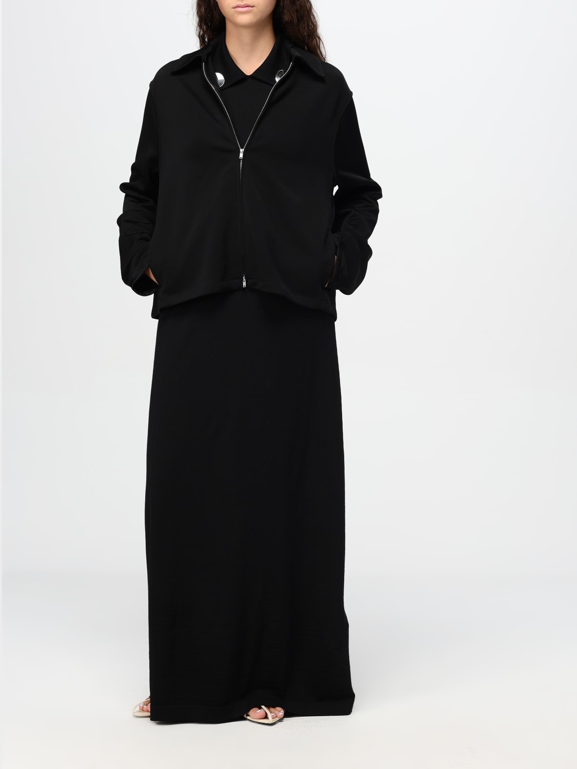 Giglio Abito basic Jil Sander in lana Grandi sconti