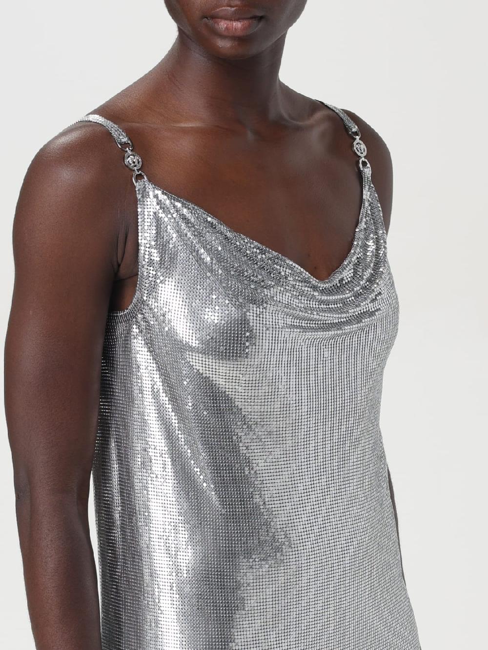 Giglio Abito in maglia di alluminio Versace Fino al 65% di sconto