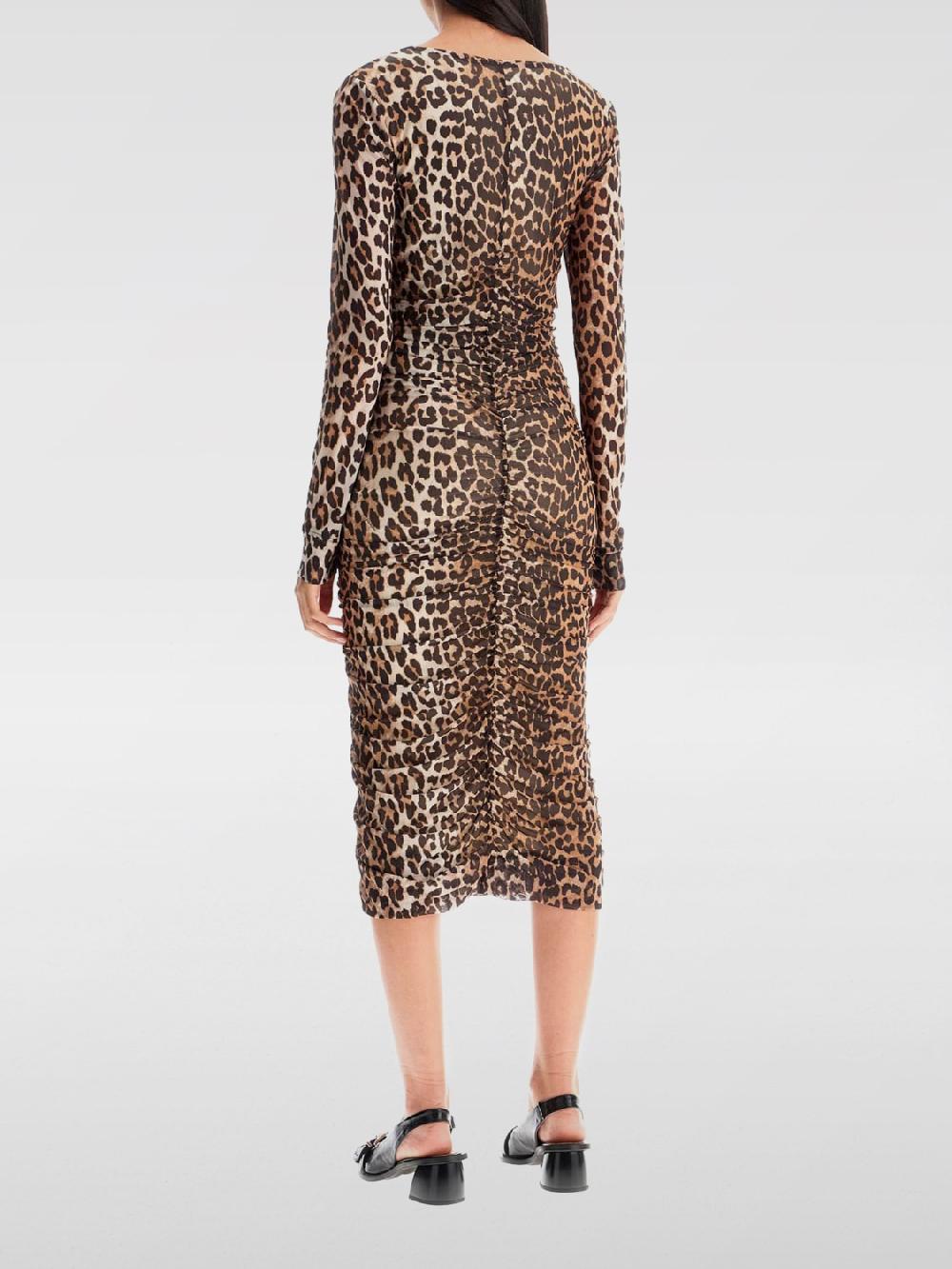 Giglio Abito Ganni in tessuto elasticizzato animalier Super sconto