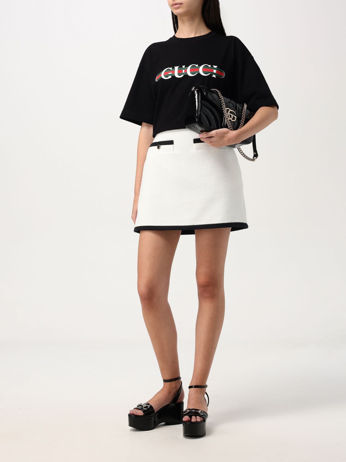 Giglio Gonna mini Gucci in misto cotone Esporta salva