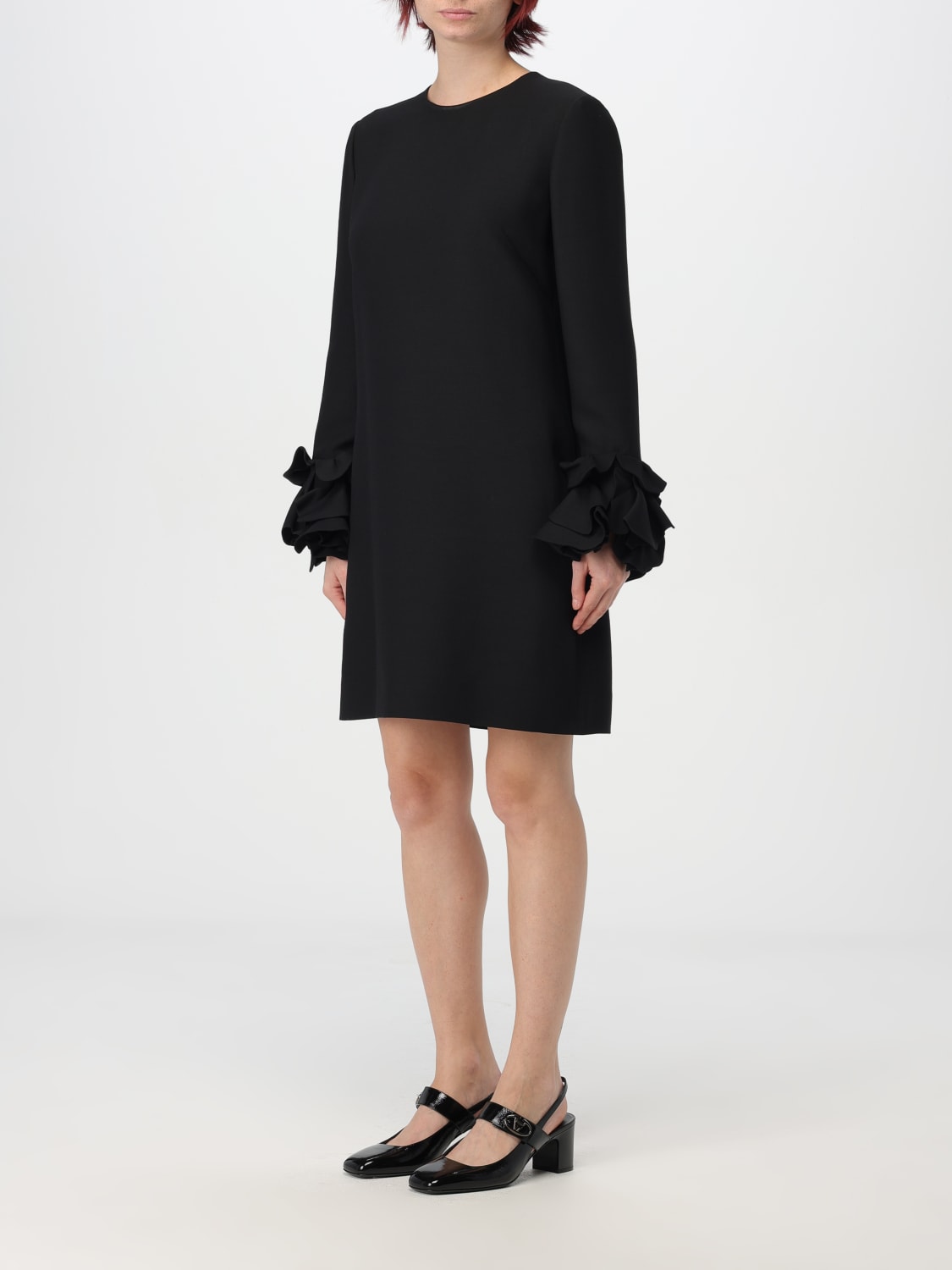 Giglio Abito Valentino in crêpe couture Black Friday Prezzi