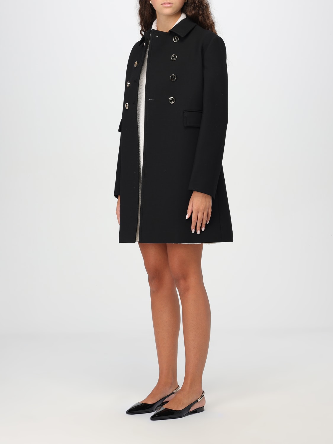 Giglio Cappotto a doppiopetto Gucci in misto lana Sottocosto