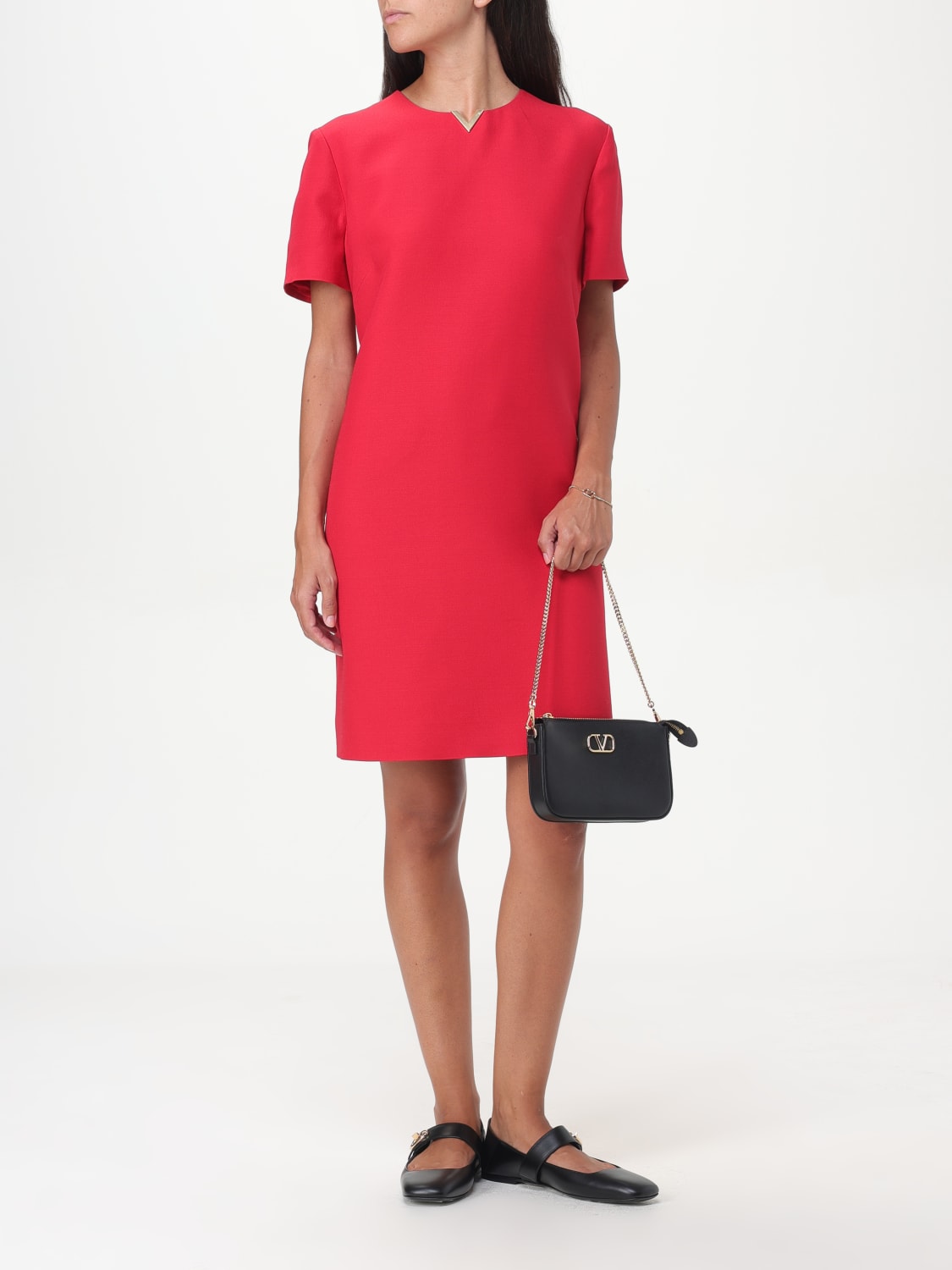 Giglio Abito VLogo Valentino in crêpe couture Cyber Monday