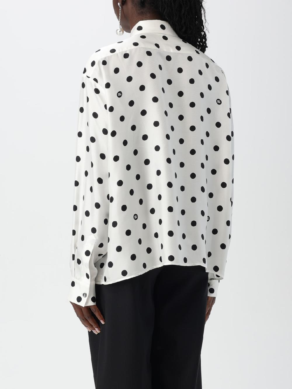 Giglio Camicia Dolce & Gabbana in seta a pois Nuovi prodotti