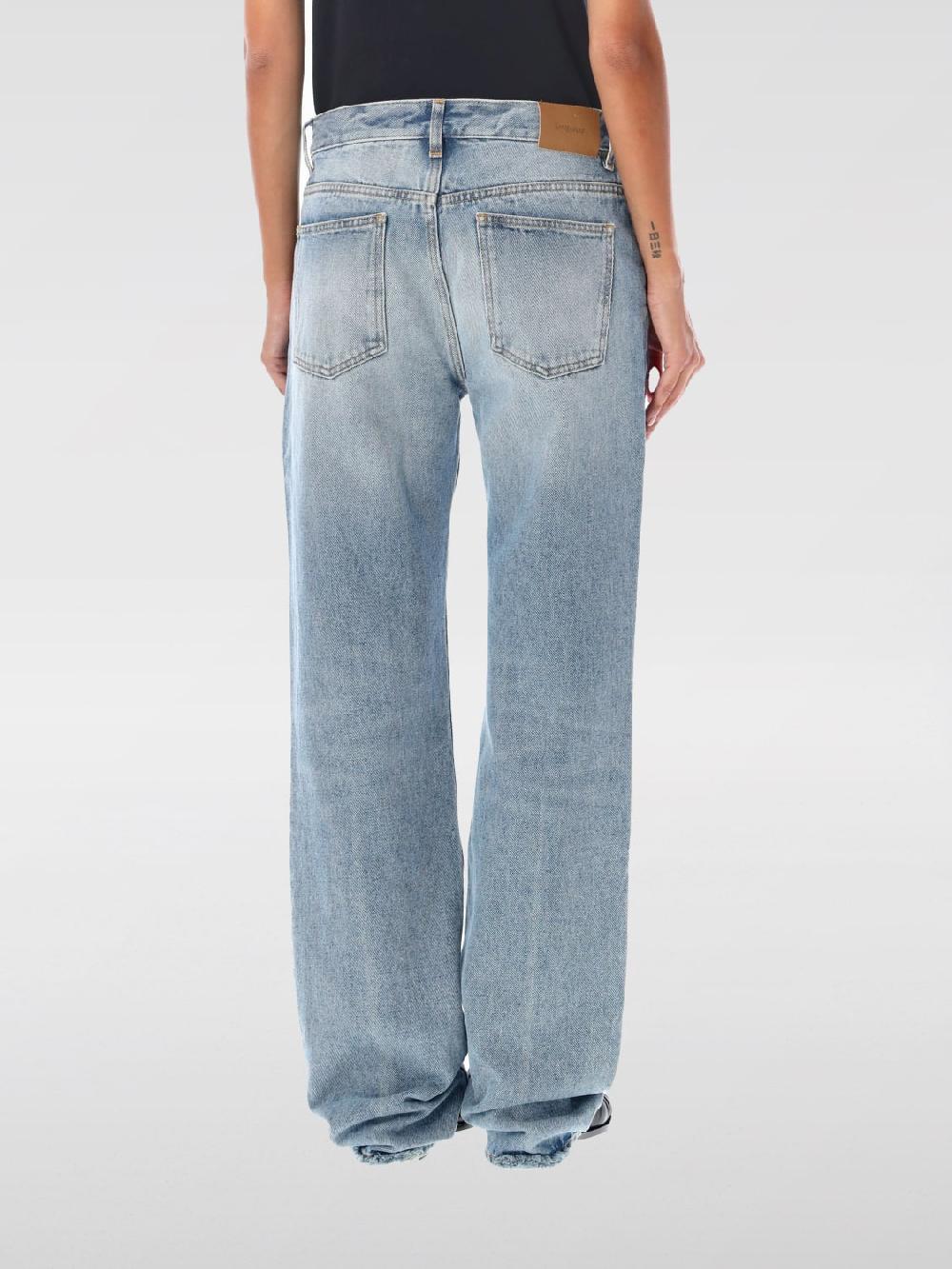 Giglio Jeans Saint Laurent in denim di cotone Sostegno trimestrale