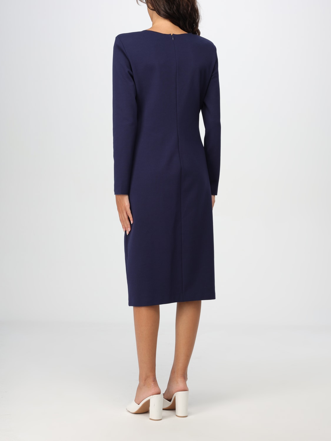Giglio Abito midi Emporio Armani in misto viscosa Spedizione Gratuita