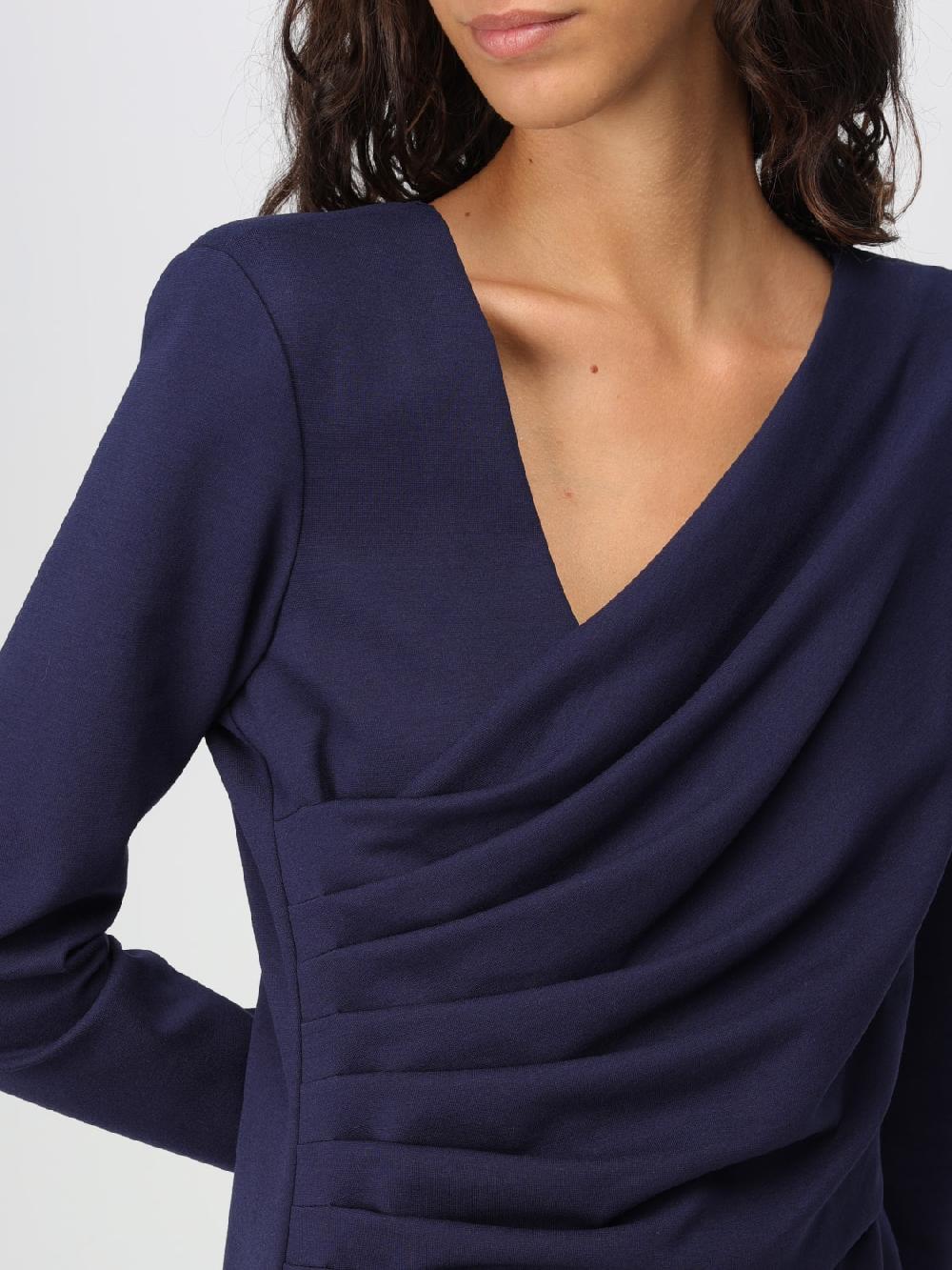Giglio Abito midi Emporio Armani in misto viscosa Spedizione Gratuita