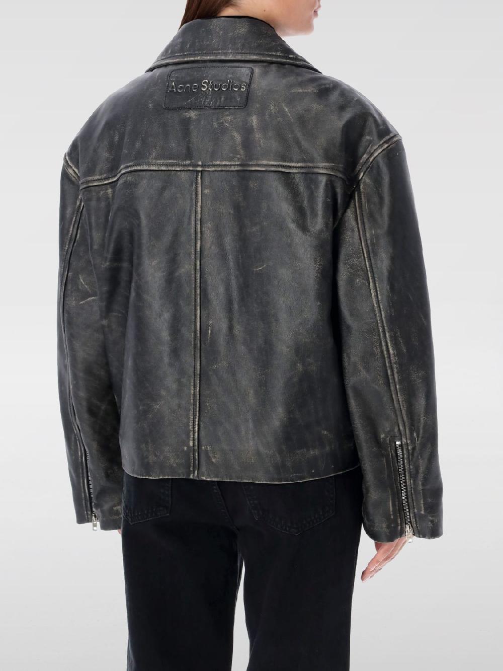 Giglio Giacca di pelle Acne Studios Consegna Veloce