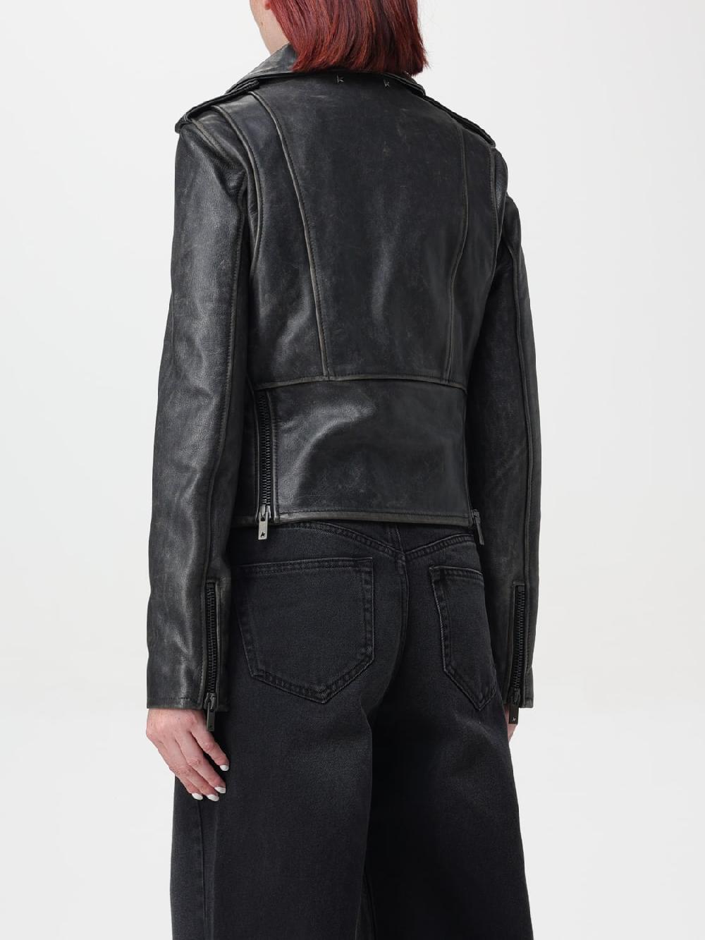 Giglio Giacca biker di pelle Golden Goose Shopping Online