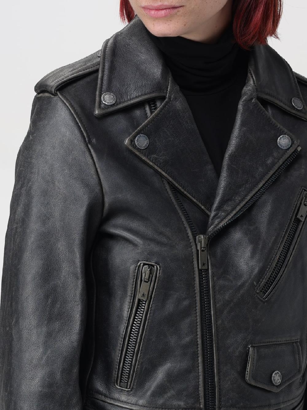 Giglio Giacca biker di pelle Golden Goose Shopping Online