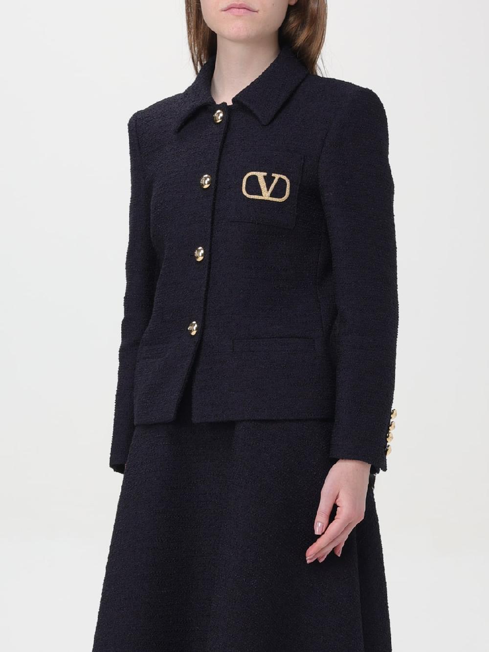 Giglio Giacca in twill di lana VLogo Valentino Prezzo Ridotto