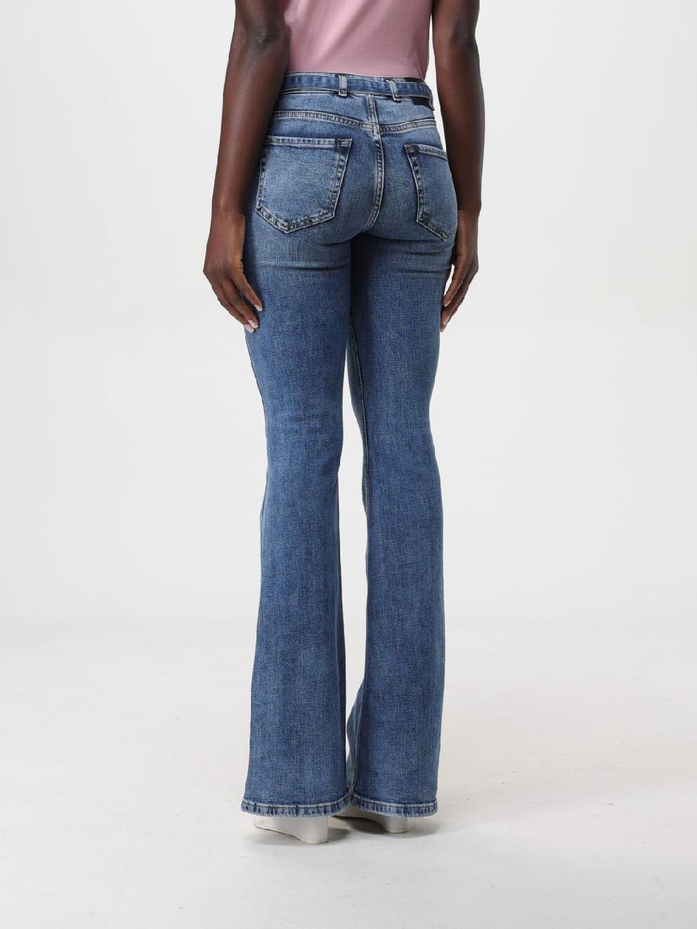 Giglio Jeans Pinko in denim di cotone con cinta Sottocosto