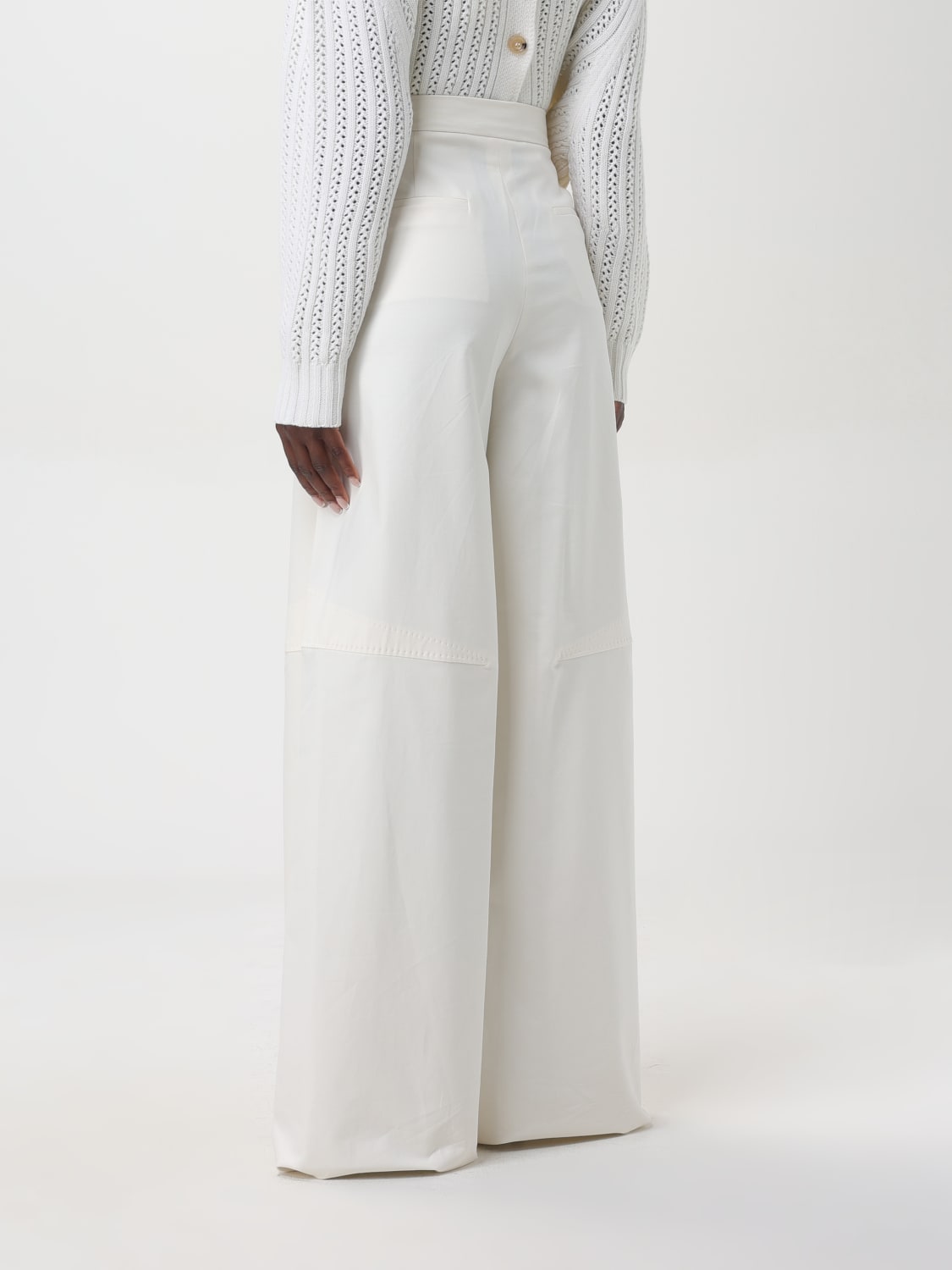 Giglio Pantalone Max Mara in cotone stretch Outlet