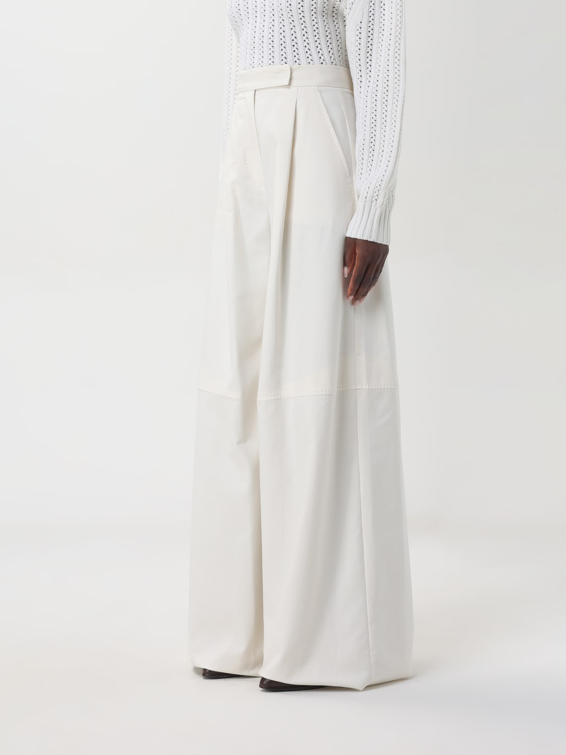 Giglio Pantalone Max Mara in cotone stretch Outlet
