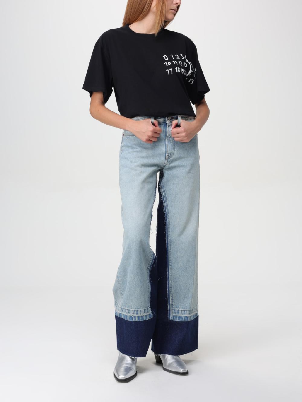 Giglio T-shirt con logo Mm6 Maison Margiela Vendita Economica