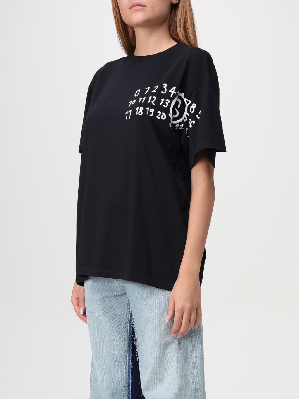 Giglio T-shirt con logo Mm6 Maison Margiela Vendita Economica