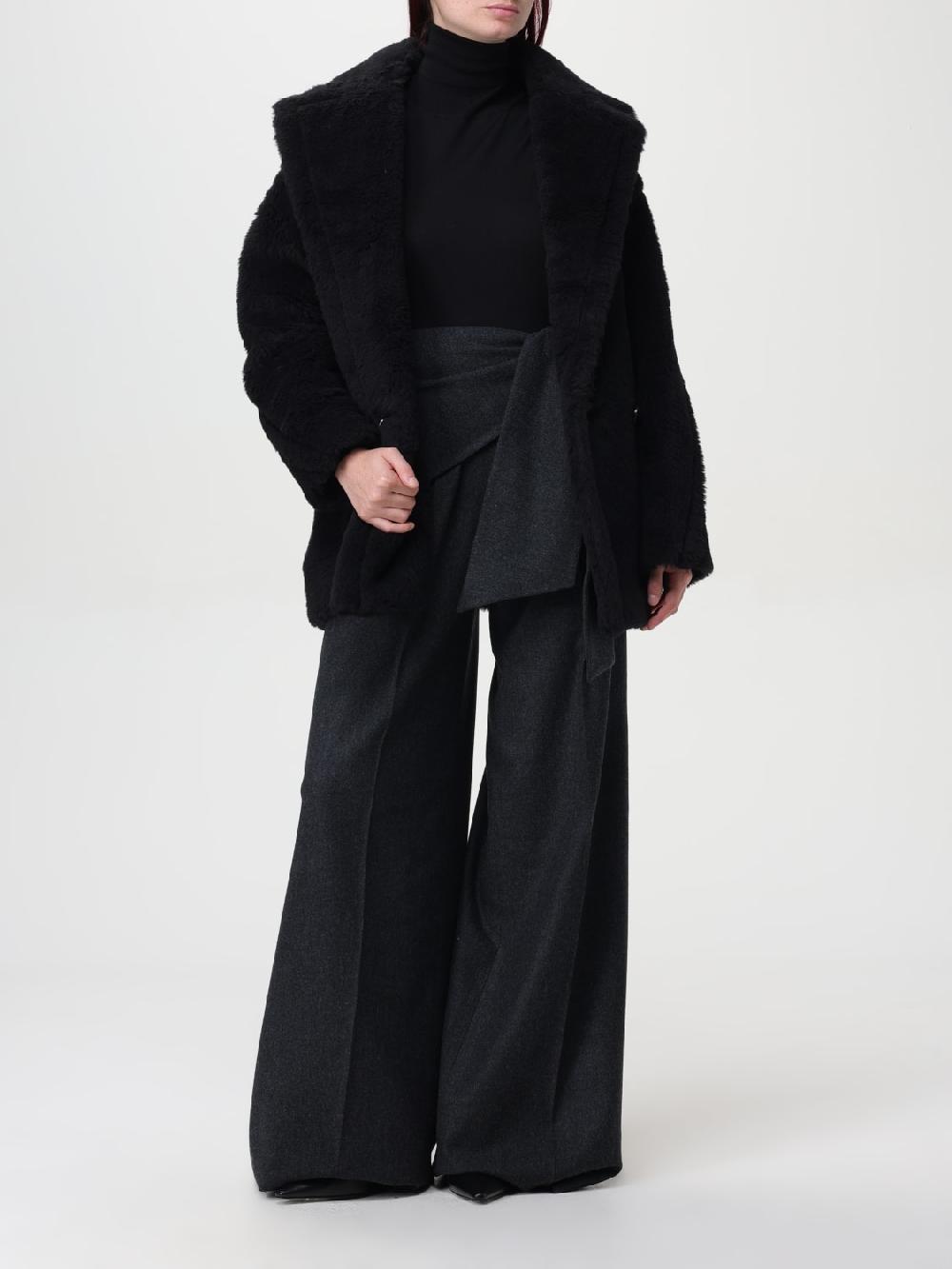 Giglio Pantalone Max Mara in lana vergine Saldi Di Fabbrica