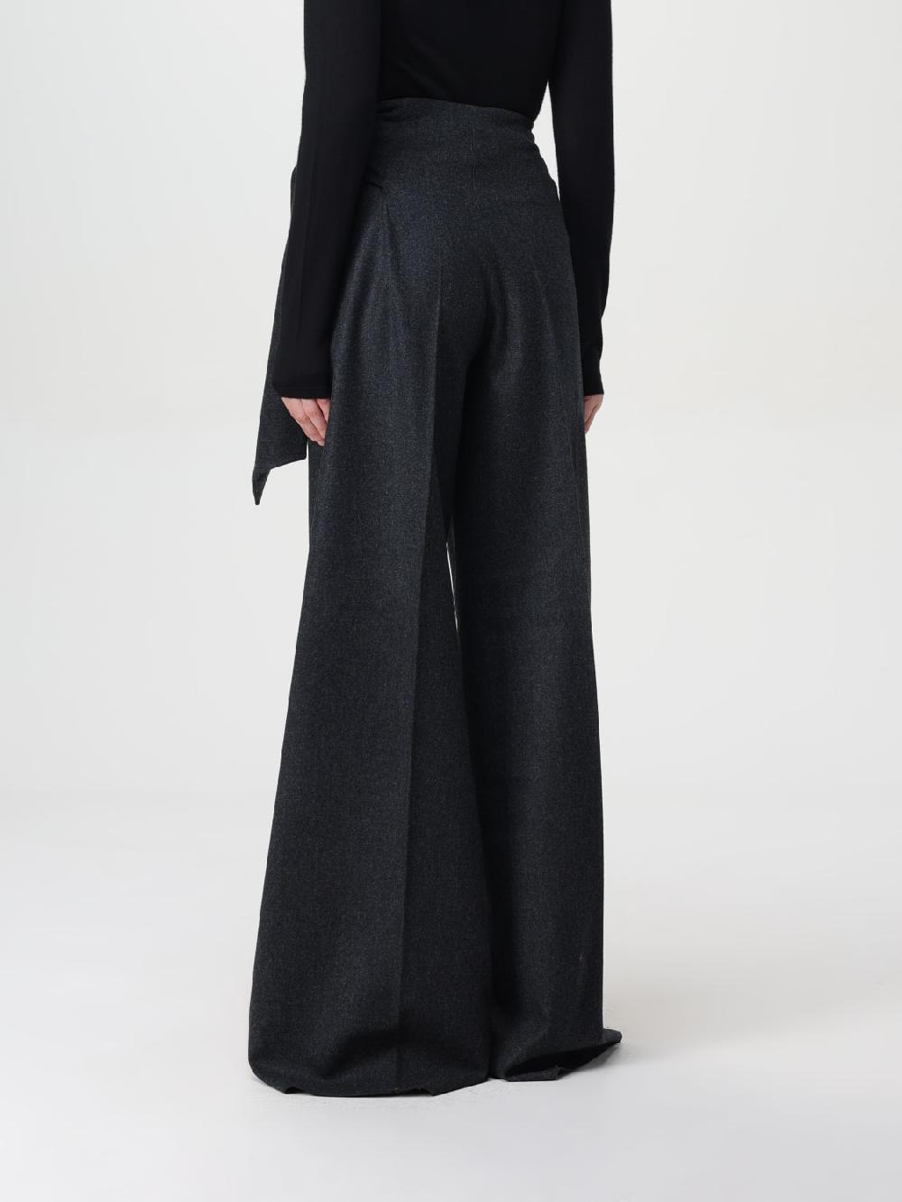 Giglio Pantalone Max Mara in lana vergine Saldi Di Fabbrica