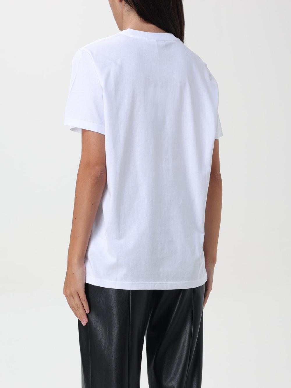 Giglio T-shirt di cotone Ganni con logo I Più Venduti