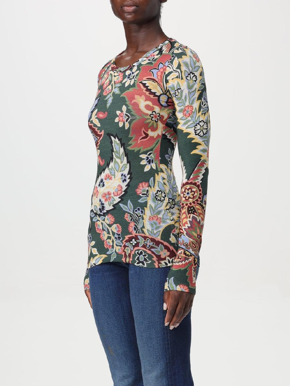 Giglio Top Etro in misto lana Paisley Spedizione gratuita