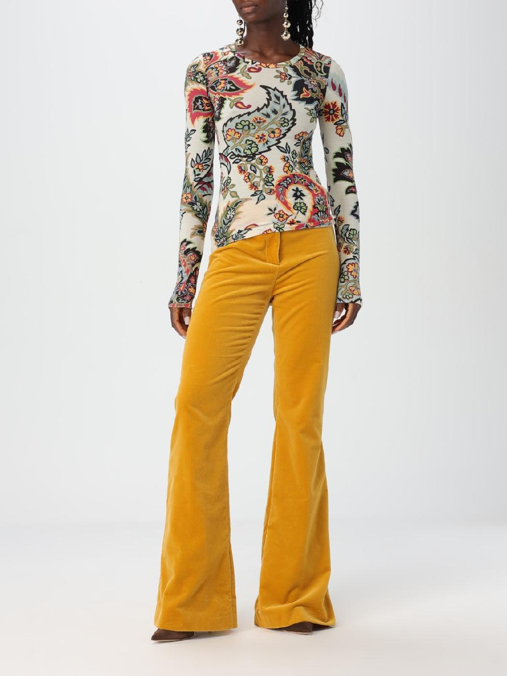 Giglio Top Etro in misto lana Paisley Fornitura limitata