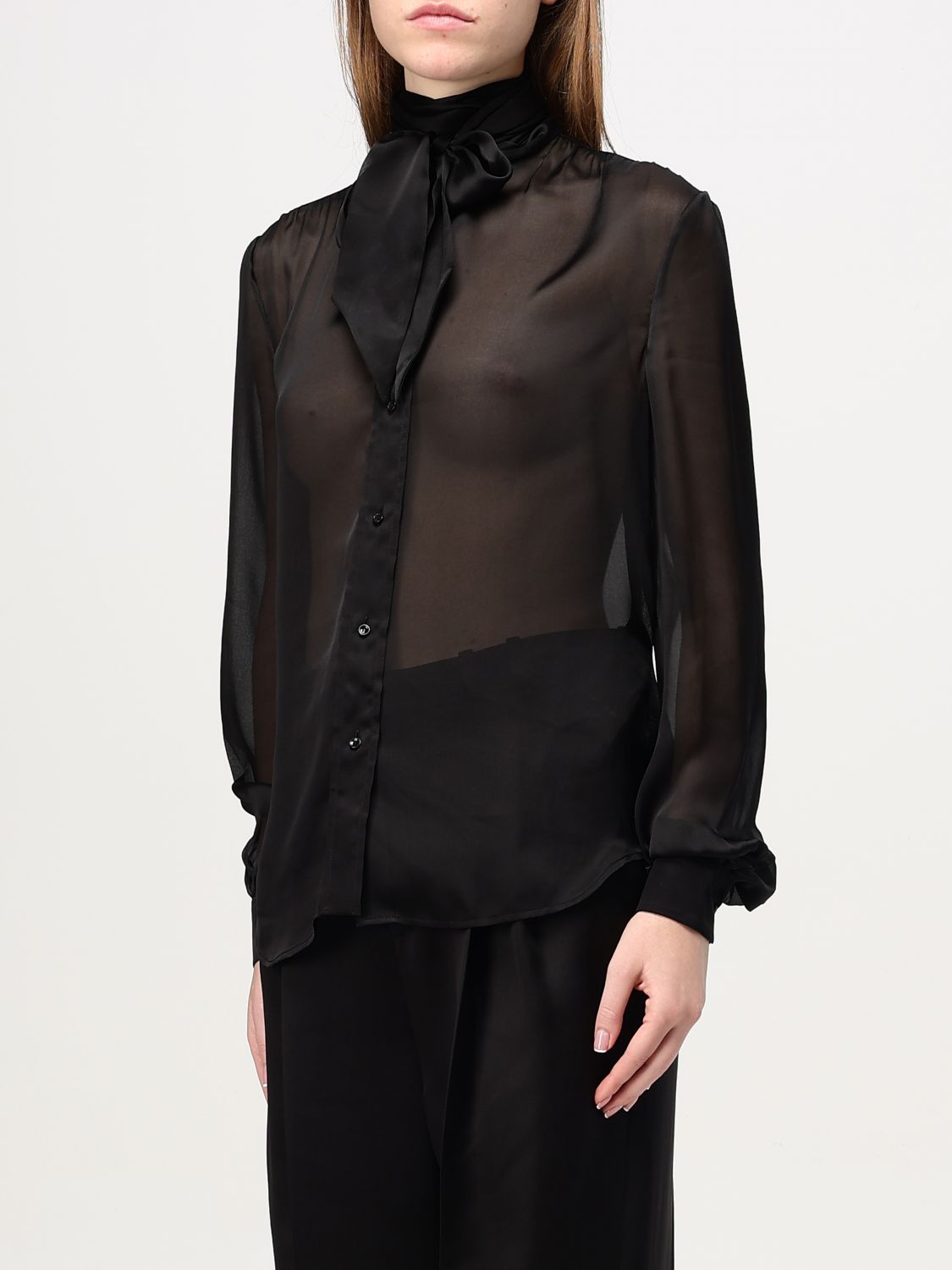 Giglio Camicia Saint Laurent in seta Offerta per la Festa della Mamma