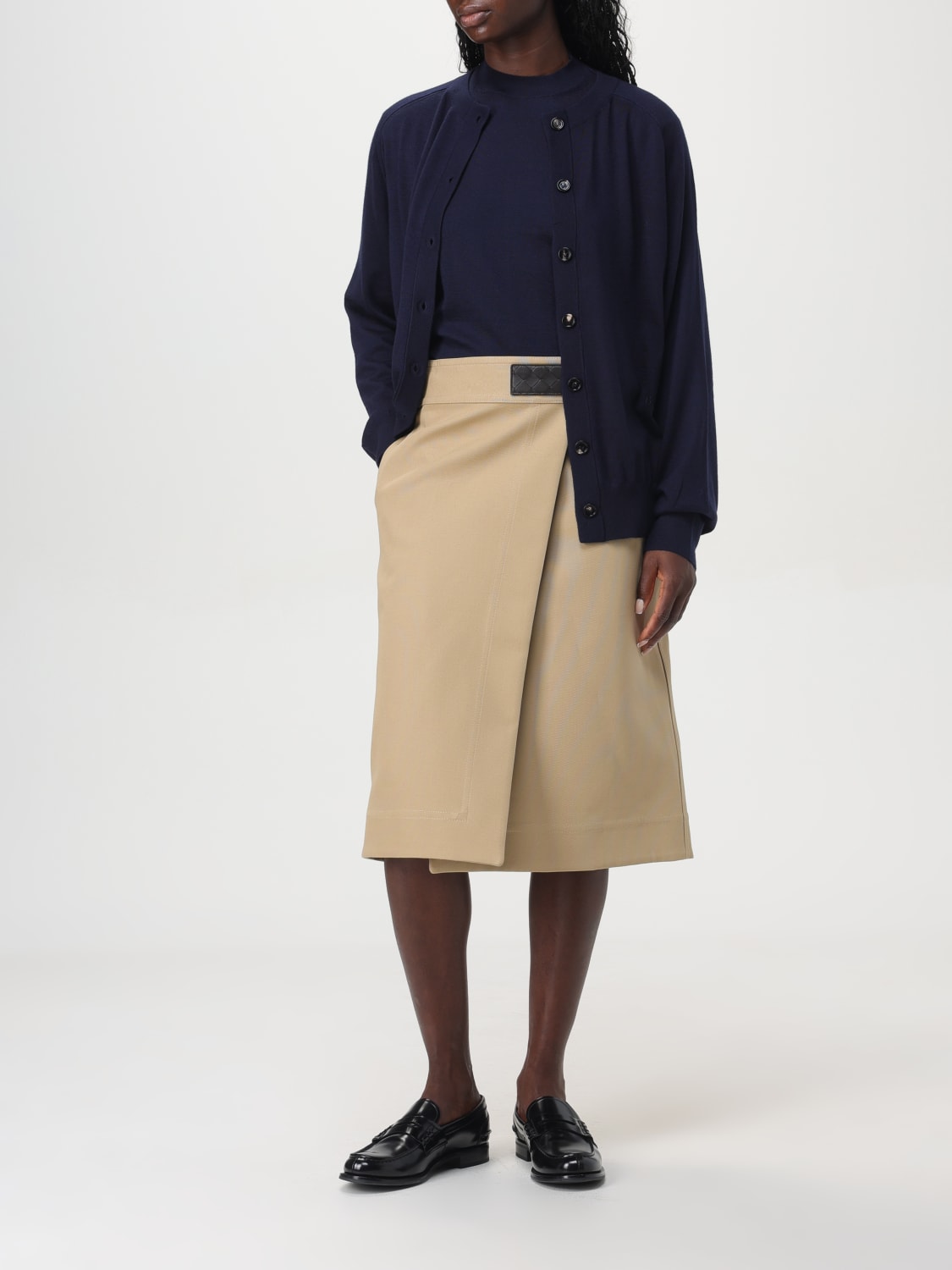 Giglio Maglia basic in cashmere Bottega Veneta Liquidazione