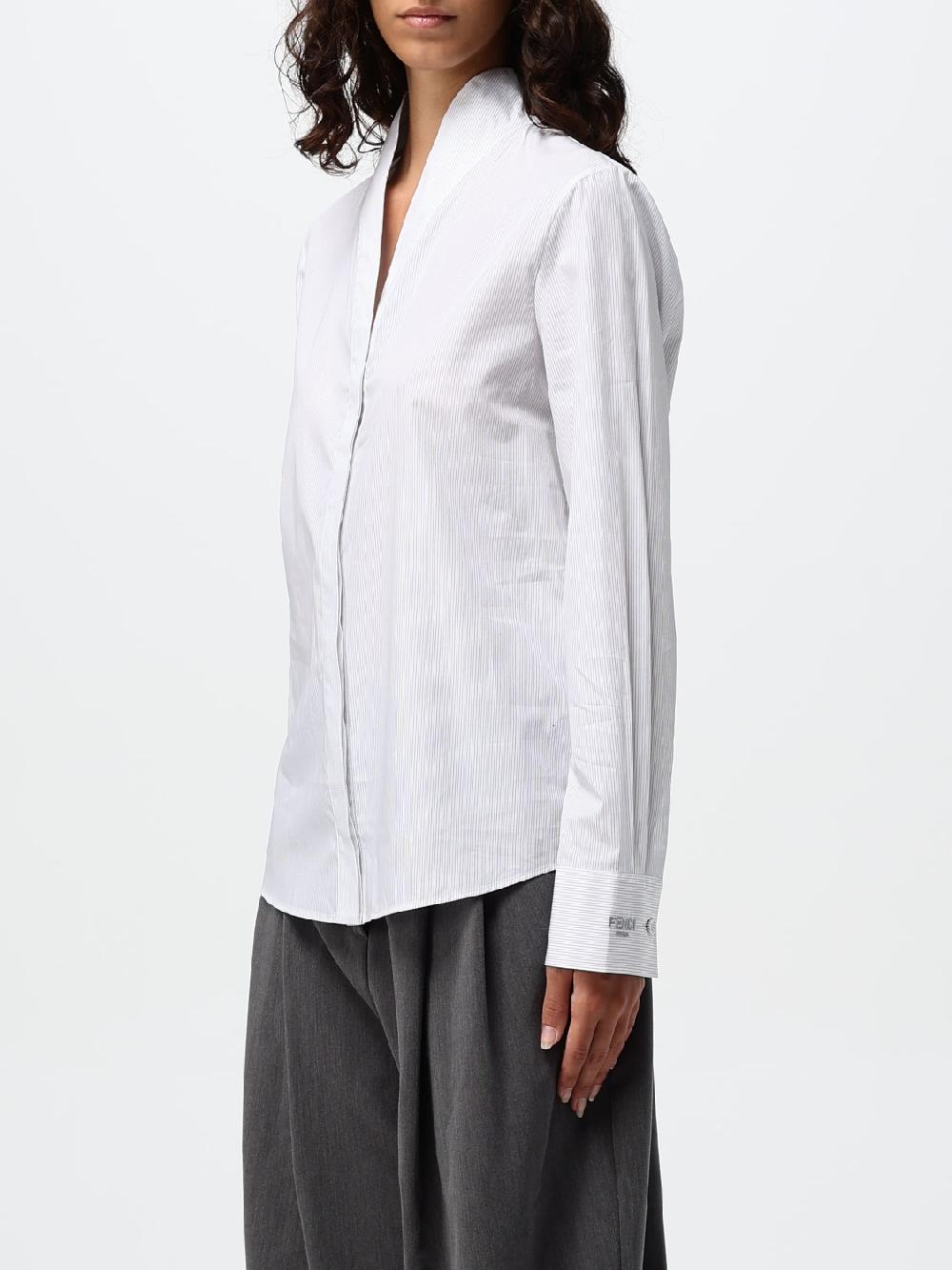 Giglio Camicia Fendi in cotone a righe Offerte speciali