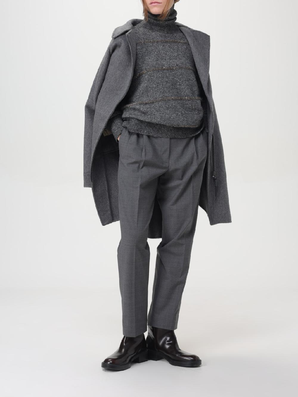 Giglio Cappotto asimmetrico Brunello Cucinelli Offerta