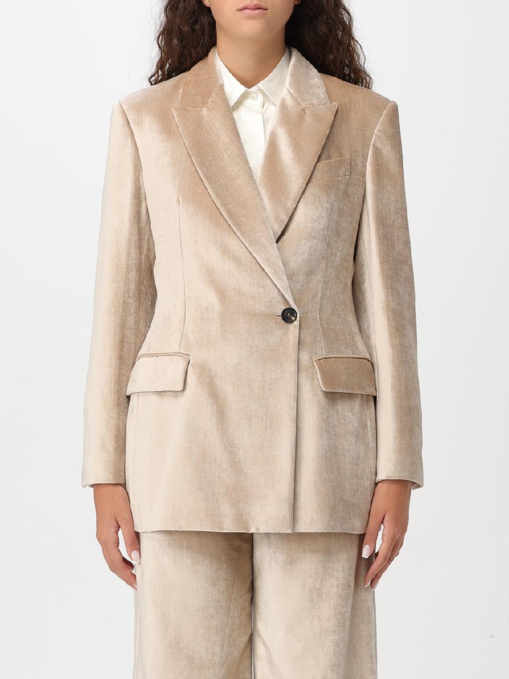 Giglio Blazer Brunello Cucinelli in velluto Saldi Di Fabbrica
