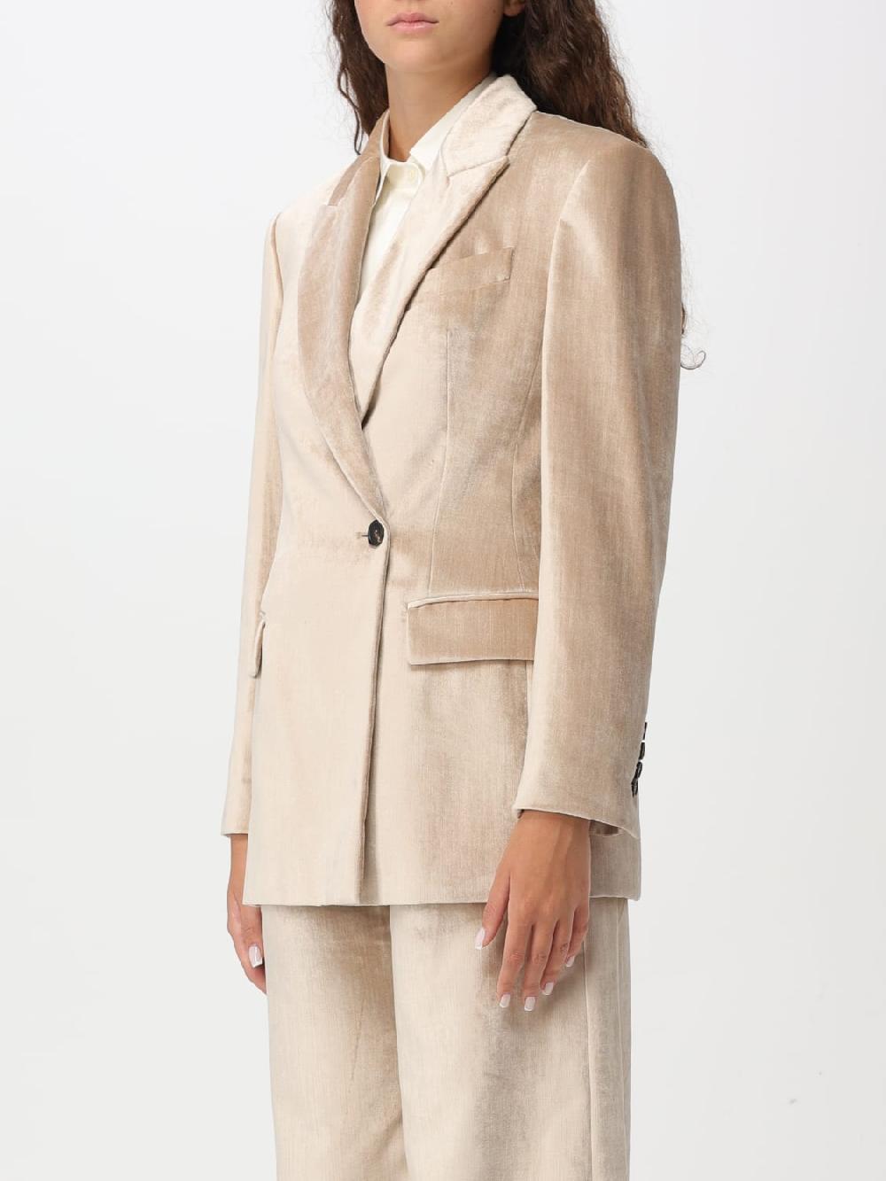 Giglio Blazer Brunello Cucinelli in velluto Saldi Di Fabbrica