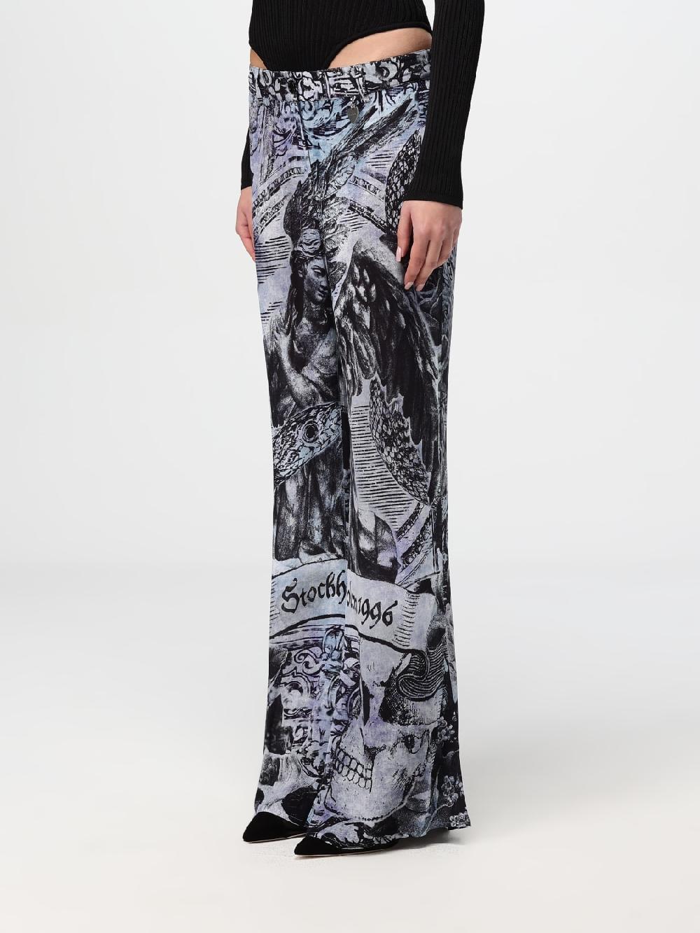 Giglio Pantalone Acne Studios in viscosa stampata Prezzo di fabbrica