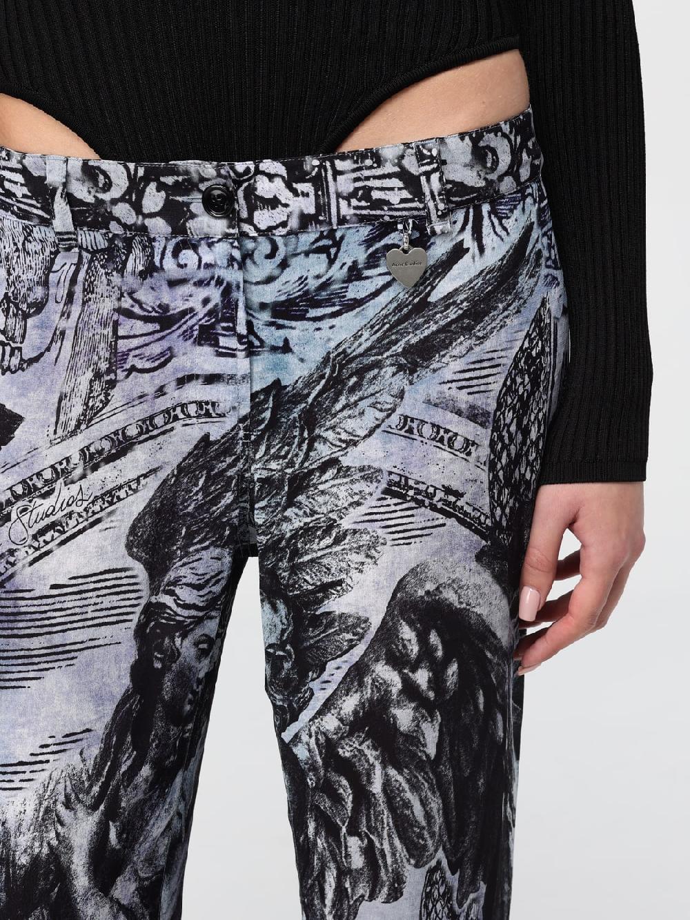 Giglio Pantalone Acne Studios in viscosa stampata Prezzo di fabbrica