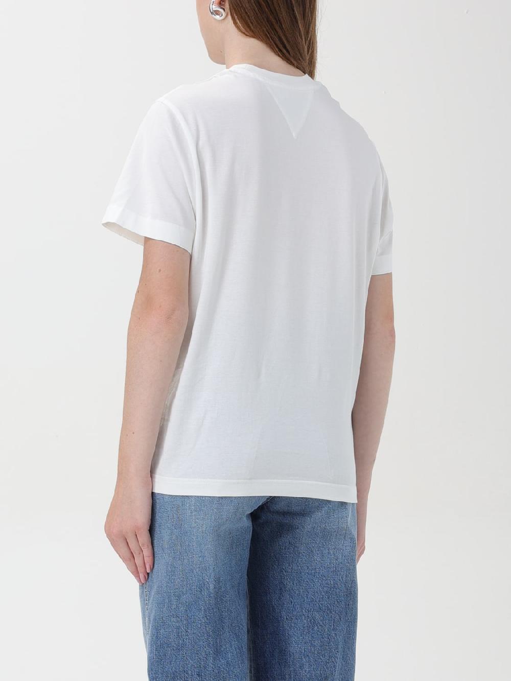 Giglio T-shirt basic Bottega Veneta con mini logo Comprare a buon mercato