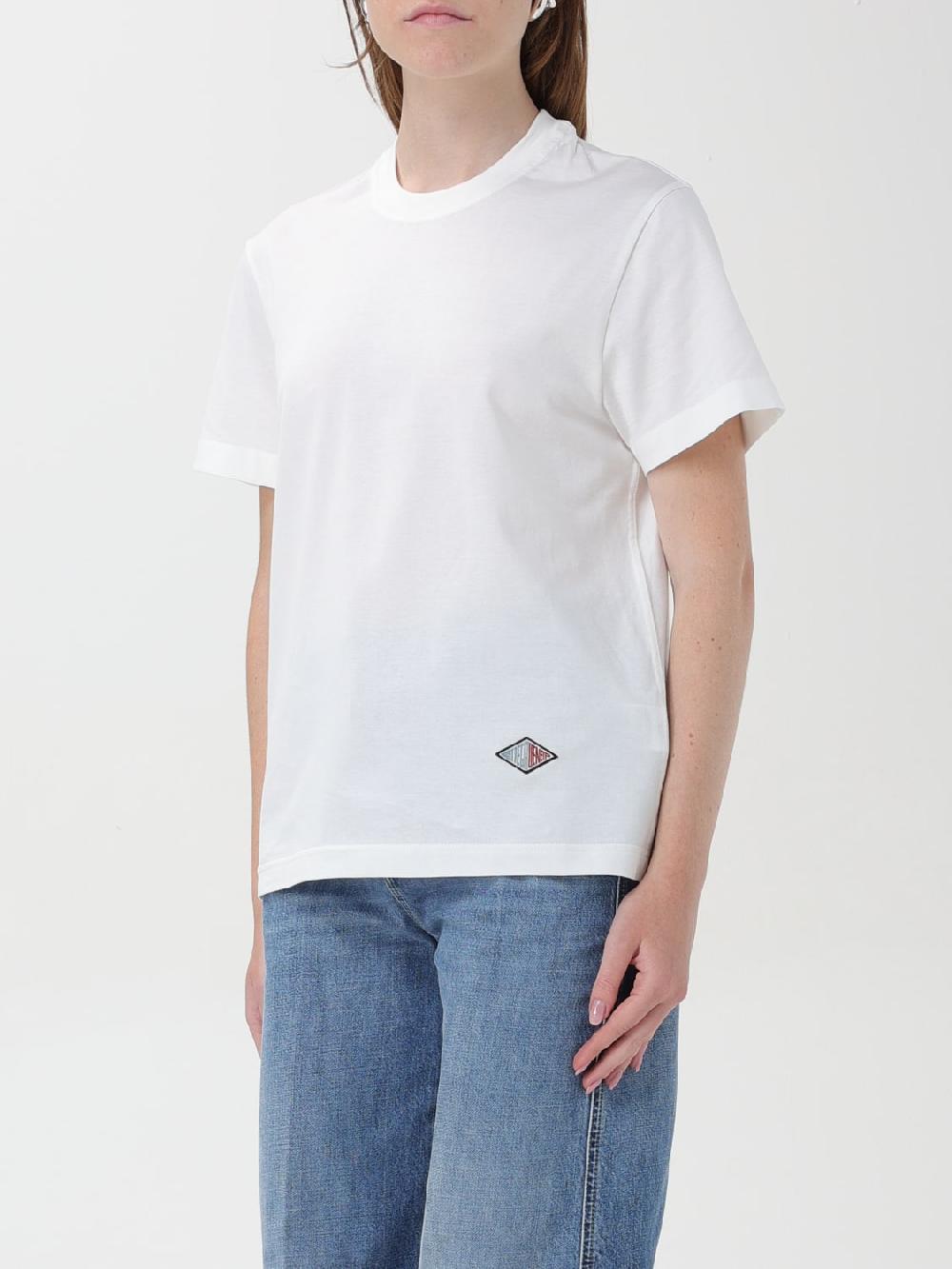 Giglio T-shirt basic Bottega Veneta con mini logo Comprare a buon mercato