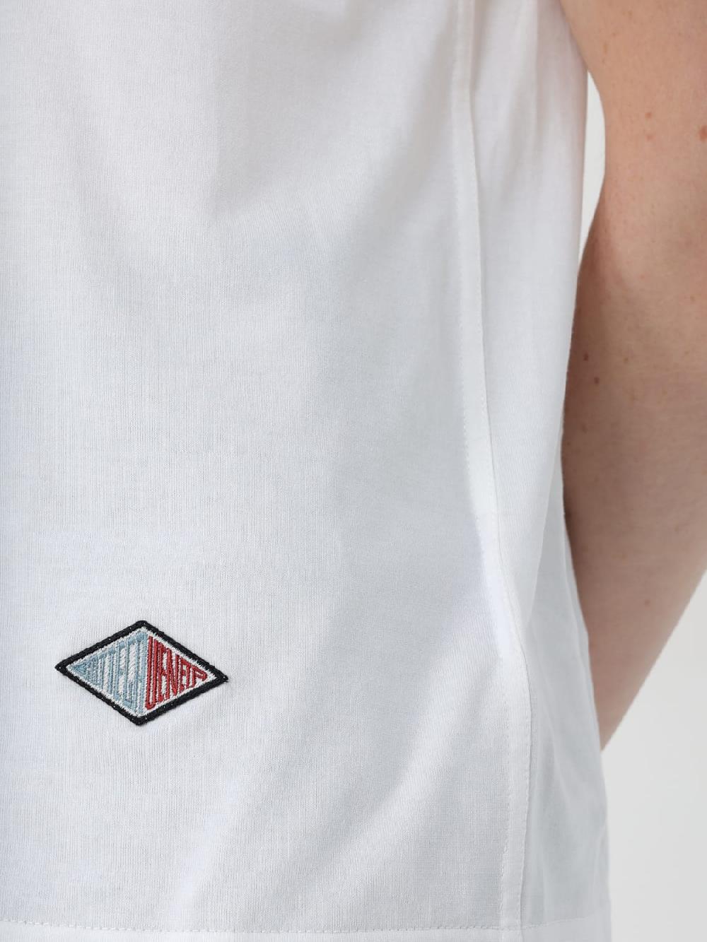 Giglio T-shirt basic Bottega Veneta con mini logo Comprare a buon mercato