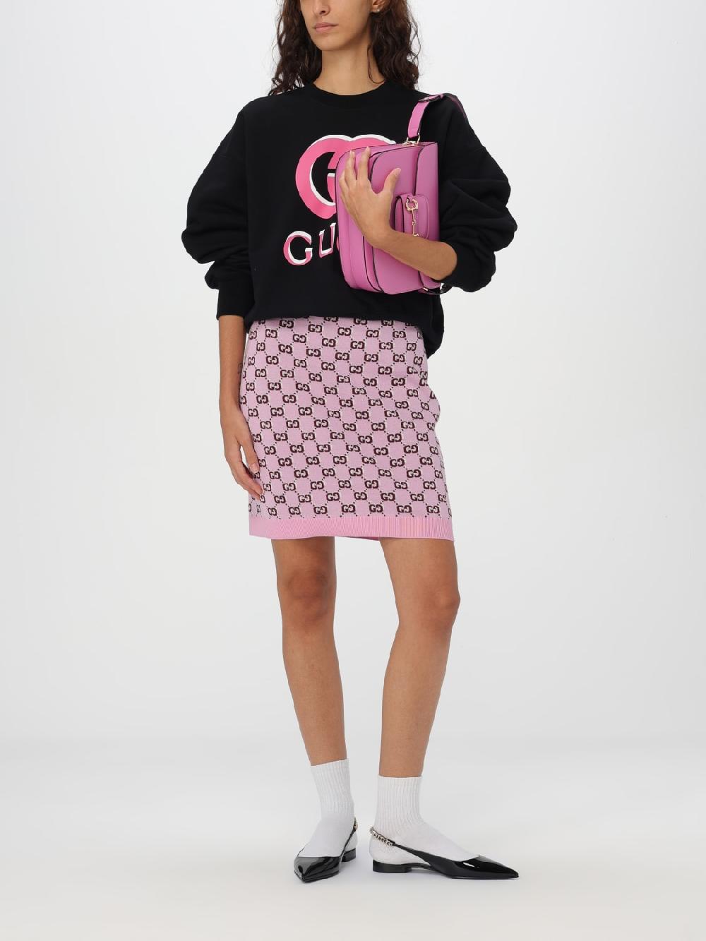 Giglio Felpa Gucci in cotone con logo Flash Sale