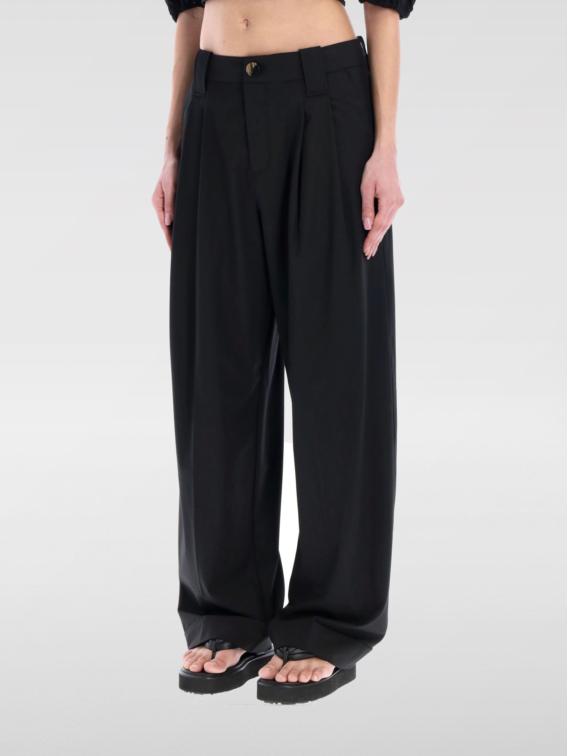 Giglio Pantalone Ganni in misto viscosa Offerta San Valentino