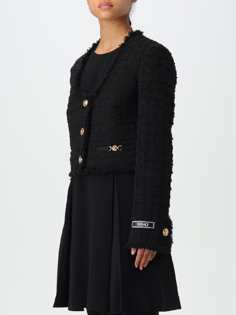 Giglio Giacca crop Versace in bouclé di lana Offerta Anniversario