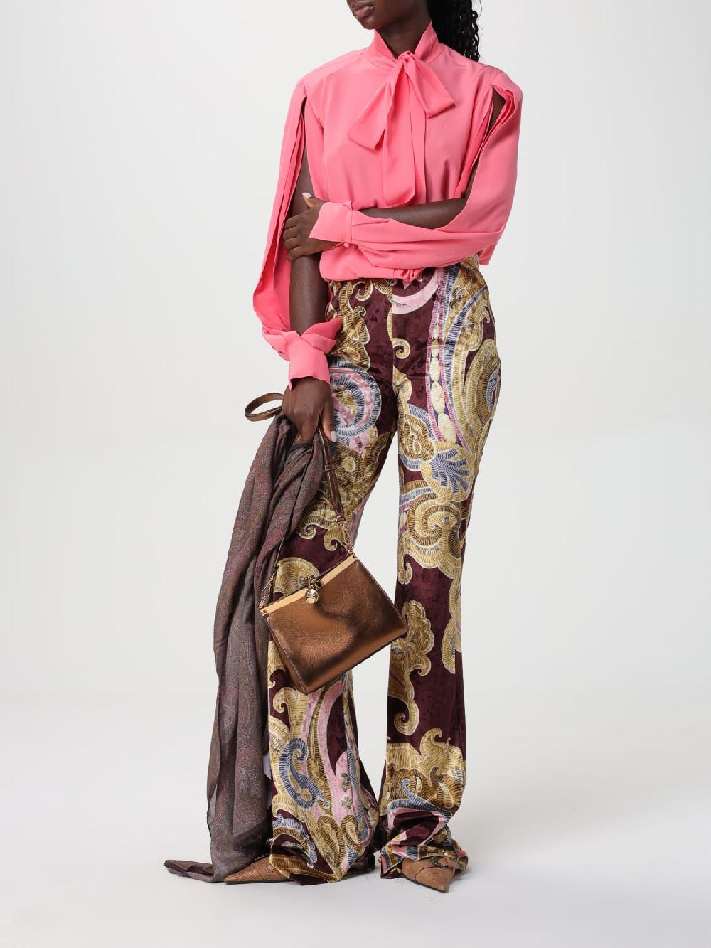 Giglio Pantalone Paisley Etro in ciniglia stampata Grandi sconti