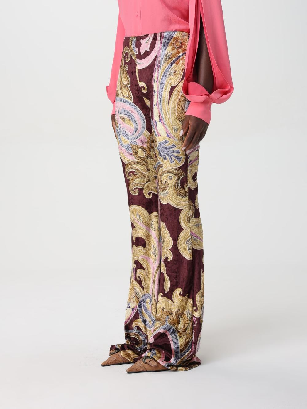 Giglio Pantalone Paisley Etro in ciniglia stampata Grandi sconti