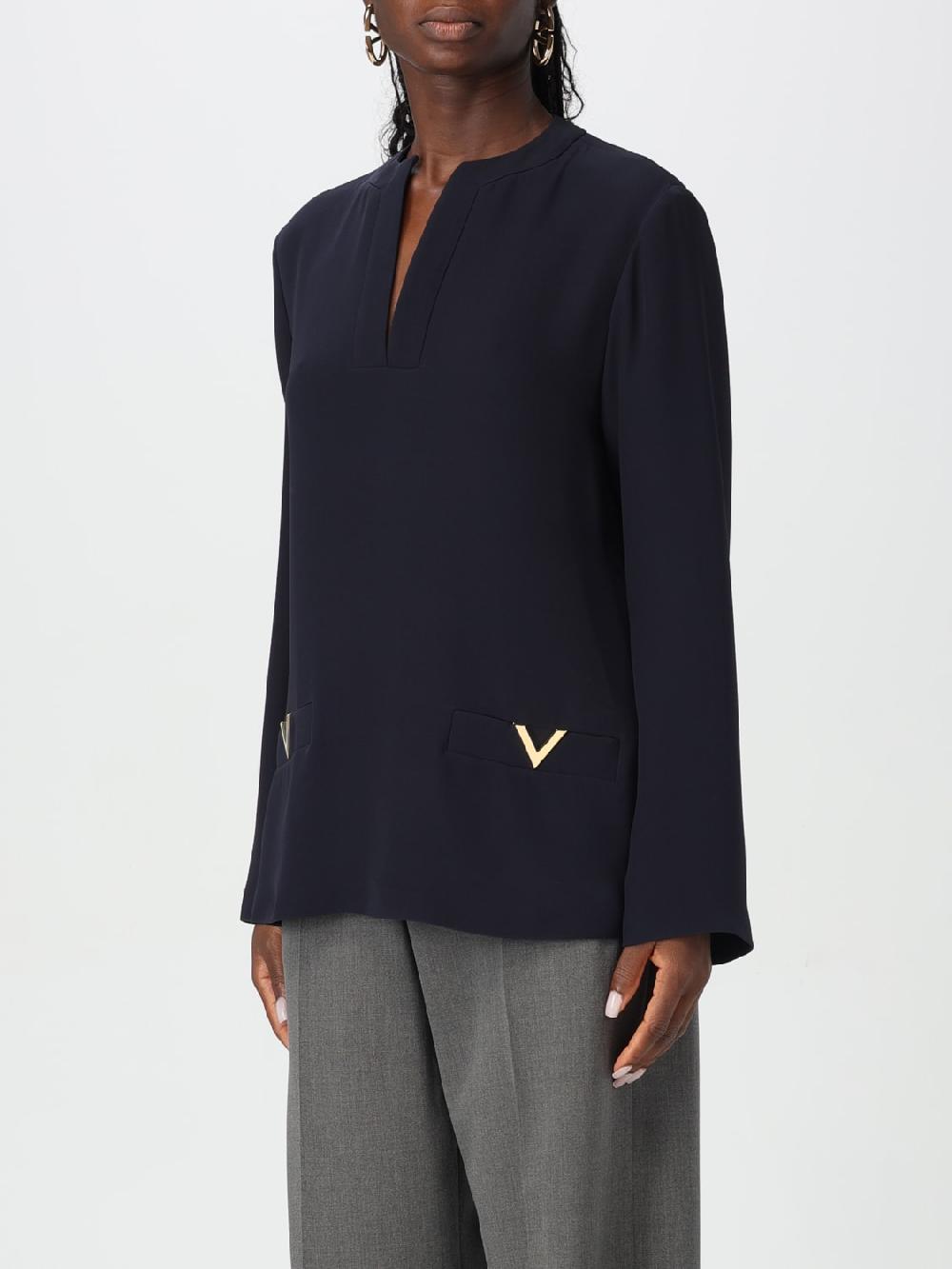 Giglio Blusa di seta V Gold Valentino Nuovi prodotti