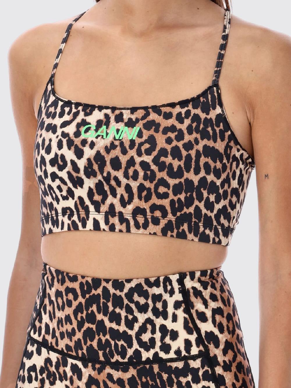 Giglio Top ACTIVE Ganni animalier Italy