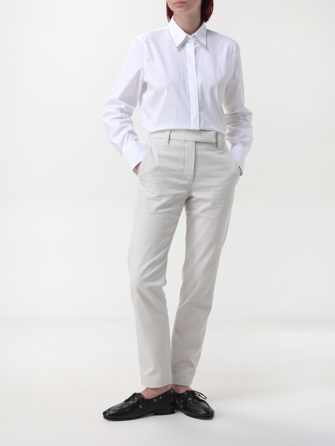 Giglio Pantalone Brunello Cucinelli in cotone In Linea