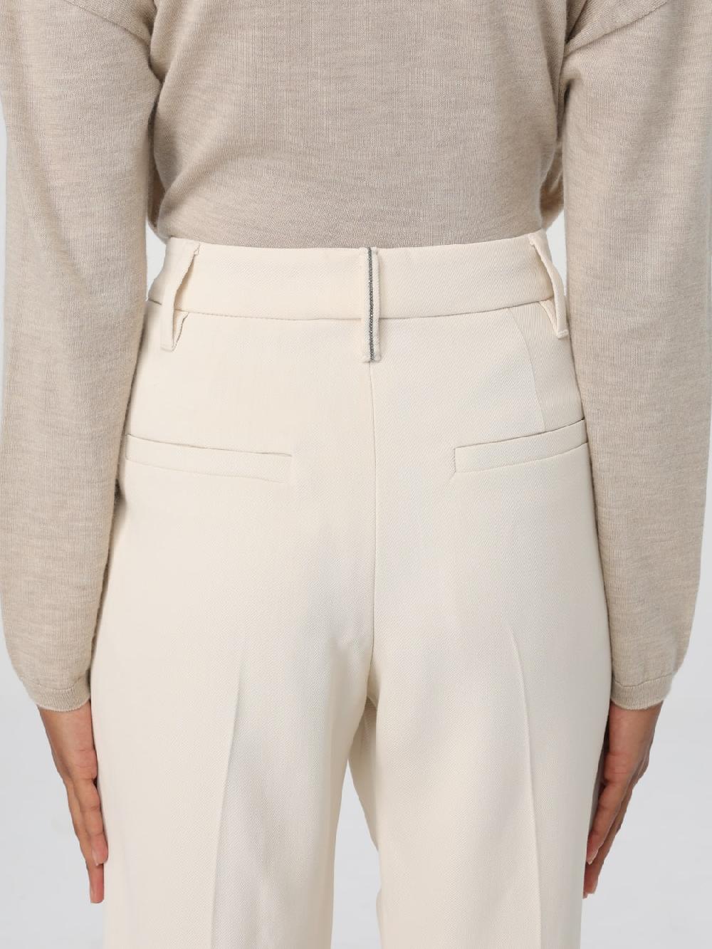 Giglio Pantalone Brunello Cucinelli in lana Qualità