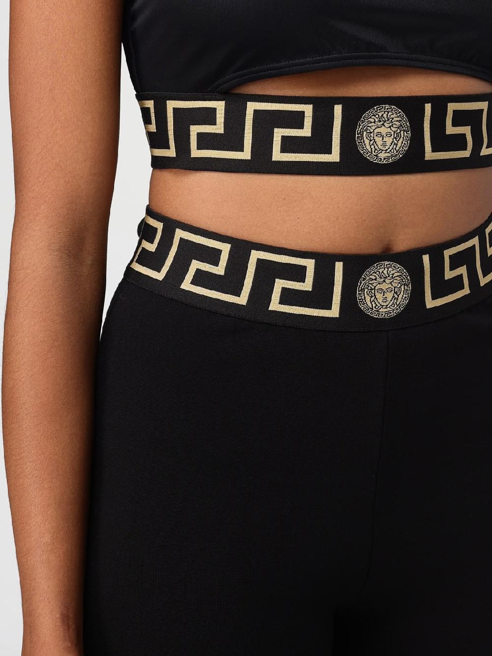 Giglio Leggings Versace in tessuto elasticizzato Shopping Online