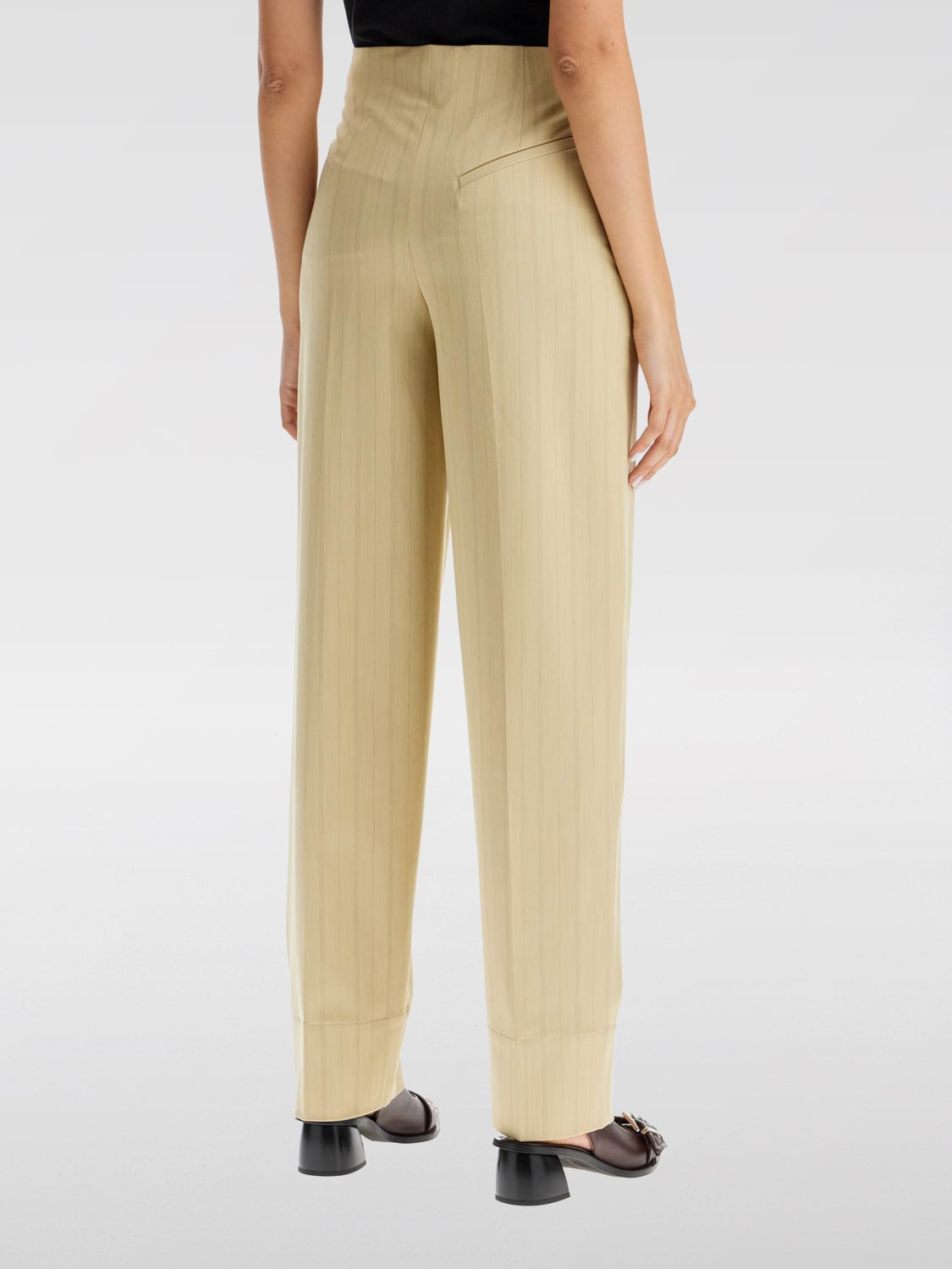 Giglio Pantalone Ganni in misto viscosa Offerte