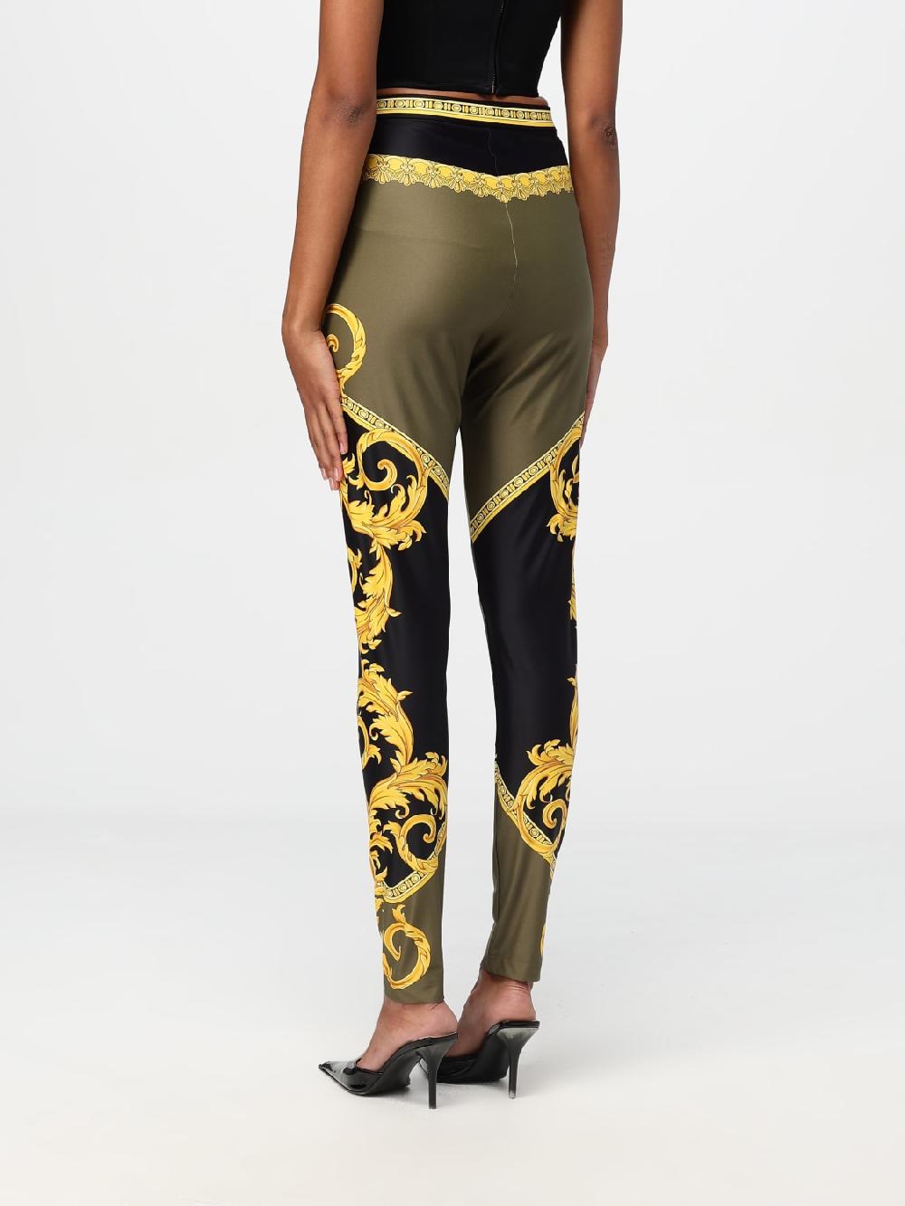 Giglio Leggigs donna Versace in tessuto elasticizzato Vendita Calda