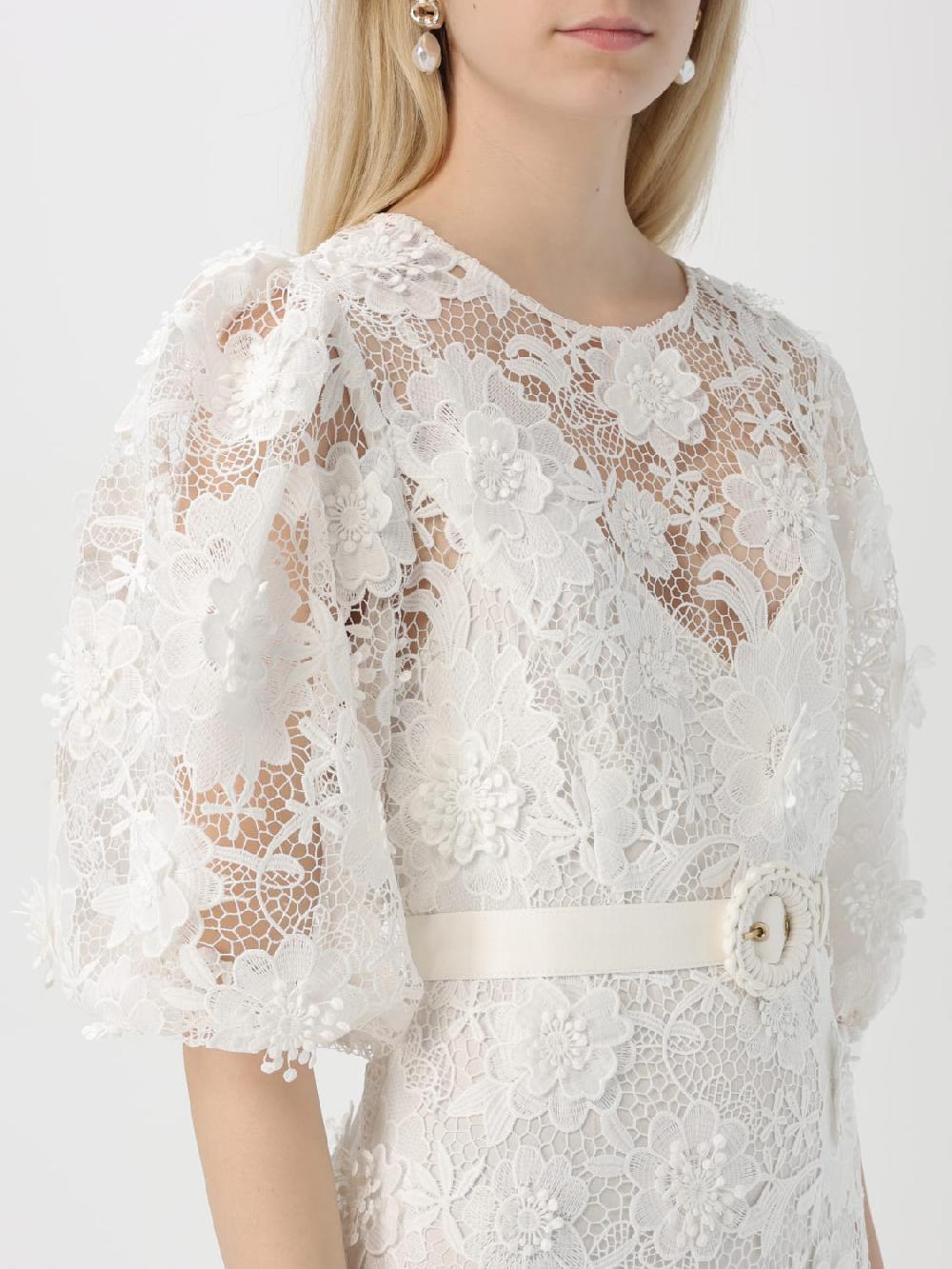 Giglio Abito midi Halliday Lace Flower Zimmermann Comprare a buon mercato